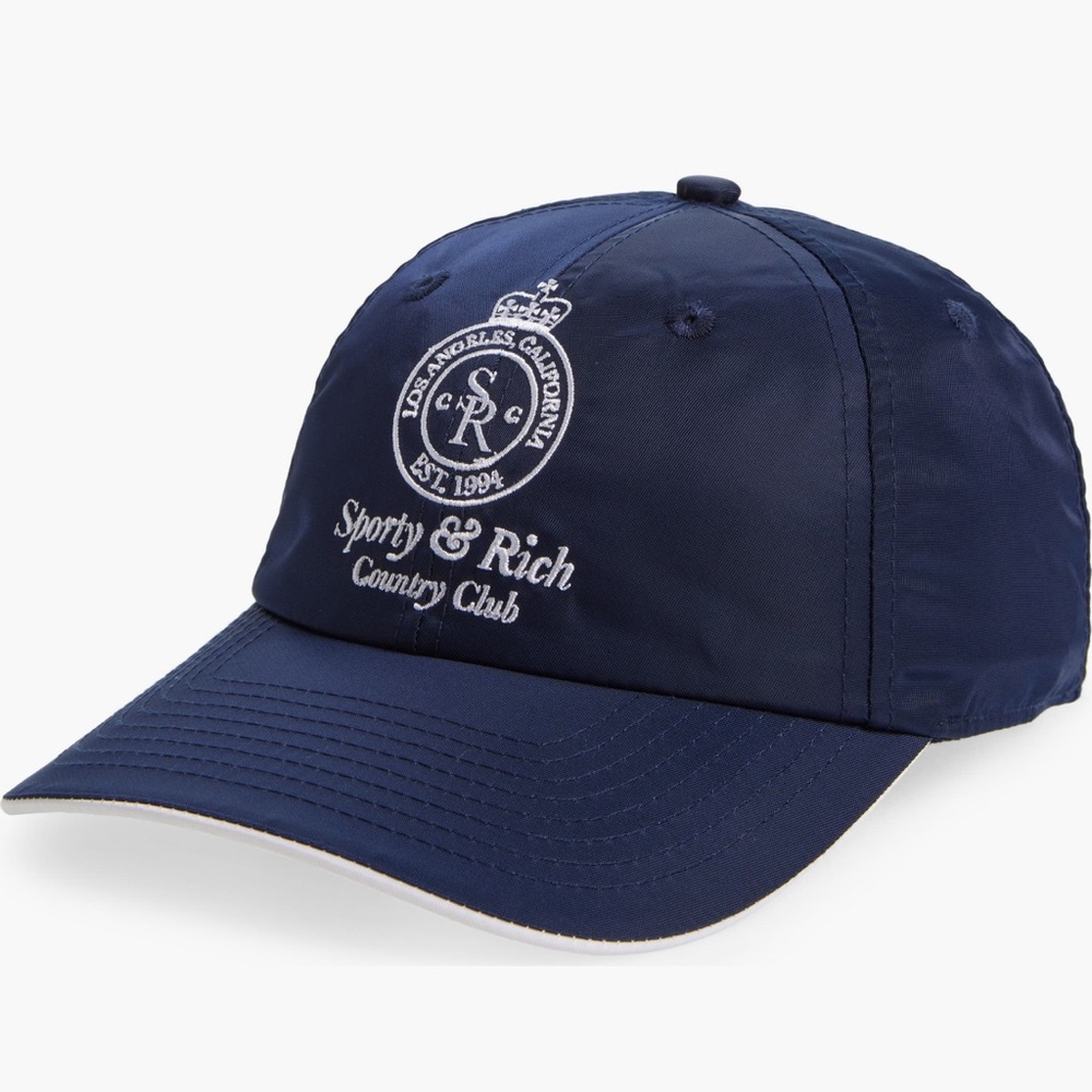 Sporty & Rich Dark Blue Country Club Cap